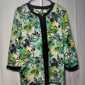 Laura Ashley Floral Cardigan/Jacket size 1X
